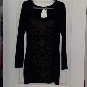 Long sleeve black Free People dress
